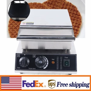 Macchina da forno elettrica commerciale 110V 1750W olandese Stroopwafels antiaderente - Foto 1 di 21