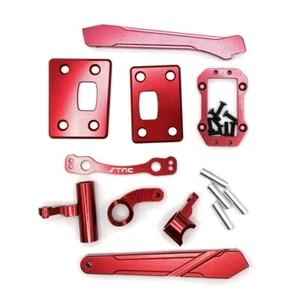 STRC Ultimate Aluminum Option Parts Package Arrma Outcast/Typhon 1/8th 6S (Red) - Picture 1 of 1