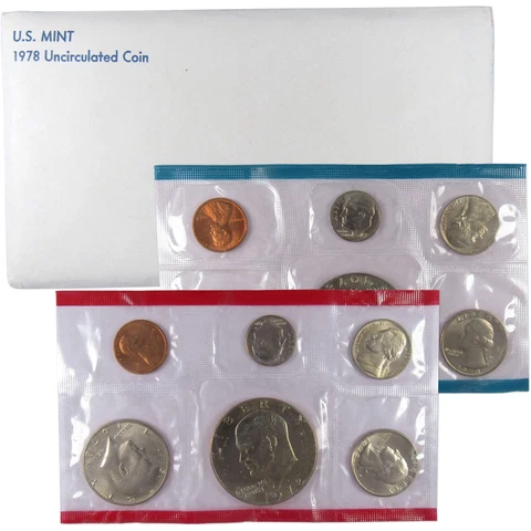 1978 U.S. Mint Set Uncirculated Original Government Packaging OGP Collectible Cover