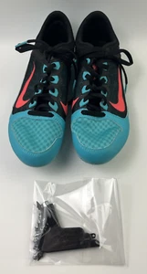 NIKE Racing 615982-306 Black Turquoise Track/Field Spikes USA 8/UK 5.5 / EUR 39 - Picture 1 of 10