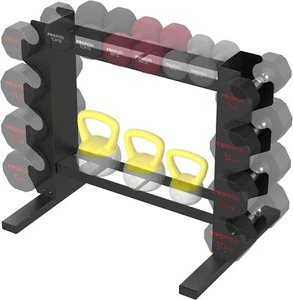 Compact Dumbbell Rack, Weight Rack for Dumbbells Kettlebells Home Gym Storage, M - Picture 1 of 8