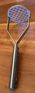 Vintage 1950’s Flint Arrowhead Stainless Vanadium USA Potato Masher Black (#4) - Picture 1 of 7