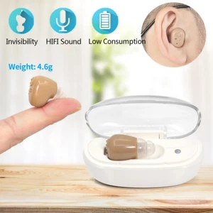 Rechargeable Hearing Aids In Ear Hearing Loss Enhancer Elderly Sound Amplifier - Picture 1 of 12