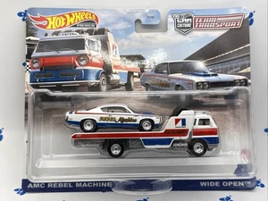 HOT WHEELS AMC Rebel Machine Racing Team Transport Ford galaxy Bundle!! - Picture 1 of 13