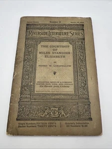 Antique March 24 1886 Riverside Literature Series Number 2 Henry Longfellow - Picture 1 of 5