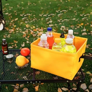 Cubo plegable amarillo 13L a prueba de fugas portátil plegable para camping OB - Imagen 1 de 12
