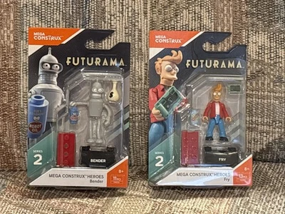 BENDER AND FRY FUTURAMA MEGA CONSTRUX HEROES 2017 SERIES 2 - Image 1 of 2