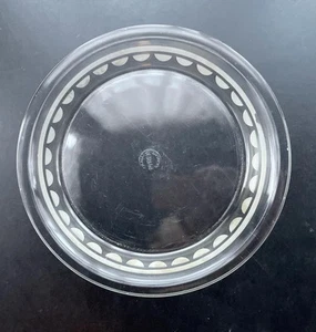 Rare PYREX PIE PLATE Half Moon Band 1945 Walter Dorwin Teague Design Make OFFER! - Picture 1 of 1