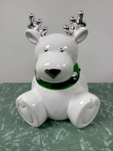 Christmas Reindeer Cookie Jar Harry Slatkin Signed EUC - Picture 1 of 6