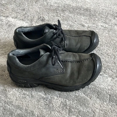 Keen Shoes Womens 7 Gray Leather Lace Up Outdoor Hiking Sneakers - Image 1 of 4