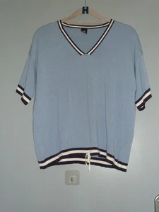 CÉST PARIS/K. Will, Strickpulli in Gr.34, hellblau/ Kontrastn., sehr gut - Bild 1 von 4