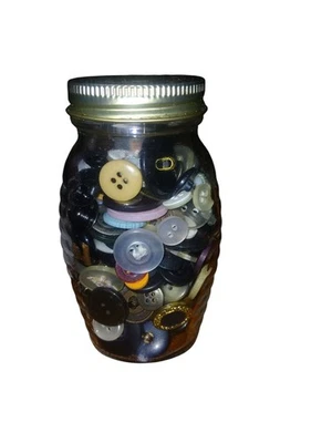 Mixed Jar Of Old Buttons - Image 1 of 4