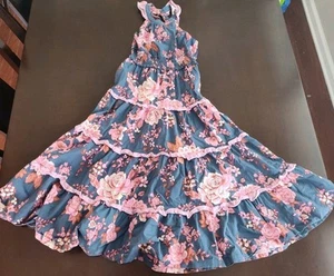 Matilda Jane Enchanted Garden Clarabelle Neckholder Maxi Mädchen Größe 6 Kleid E1 - Bild 1 von 7