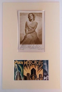Brigitte Helm Metropolis Signed Mounted Autograph Photograph - Picture 1 of 3