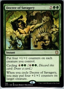 Decree of Savagery Commander: Adventures in the Forgotten Realms 156 R LP-NM - Picture 1 of 2