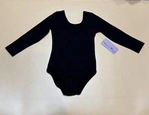 BASIC MOVES Dance, Gymnastics, Ballet Long Sleeve leotard Black NEW Size XS 2/3 - Picture 1 of 11