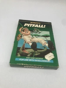 Intellivision PITFALL! Video Game Cartridge w/ Original Box Manual Overlays 1982 - Picture 1 of 4