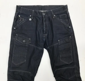 G-Star 'GENERAL 5620 TAPERED' Black Coated Jeans W33 L27. - Picture 1 of 13