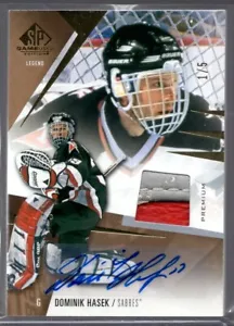 2023-24 SP Game Used Autographs Premium Material Glove #194 Dominik Hasek 1/5 - Bild 1 von 2