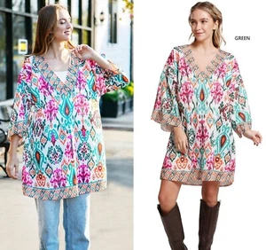 ComfyLuxe Kleid mit abstraktem Muster - Bild 1 von 5