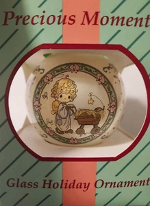 Precious Moments Glaskugel Ornament "Bringing God's Blessing To You" 1994 - Bild 1 von 7