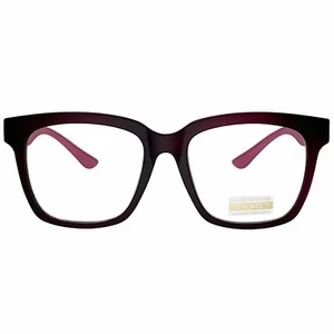 Oversize Glasses Big Eye-wear Wine Frame TR90 Non Prescription UV400 Clear Lens - Picture 1 of 7