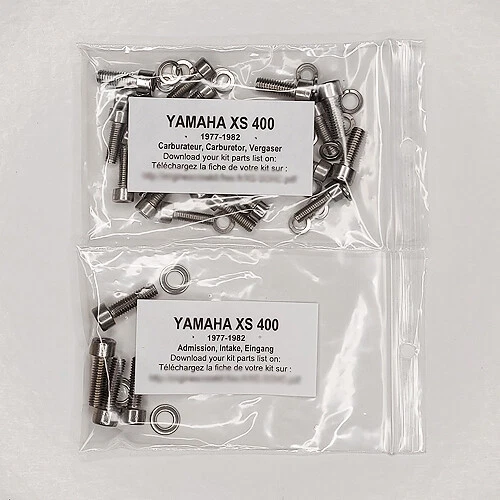 YAMAHA XS 400 SOHC 1977-1982 Kit viti brugola inox n°1 carburatori XS400 Foto 1 de 1