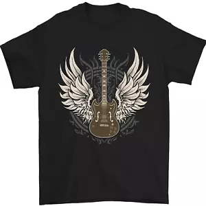 Camiseta De Hombre Rock N Roll Música Punk Con Guitarra Eléctrica 100% Algodón - Imagen 1 de 2