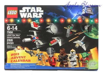 NEW, Factory Sealed LEGO Star Wars ADVENT CALENDAR - Xmas Set 7958 w/Yoda Santa - Image 1 of 4