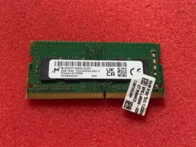 MTA8ATF1G64HZ 8GB 1Rx8 DDR4 SO-DIMM PC4-25600 3200MHz 260-Pin Non-ECC CL22 1.2V - Image 1 of 2