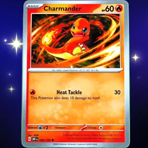 Charmander - Común - Juego de cartas coleccionables Pokémon Llamas de obsidiana escarlata y violeta #026/197 - Imagen 1 de 3