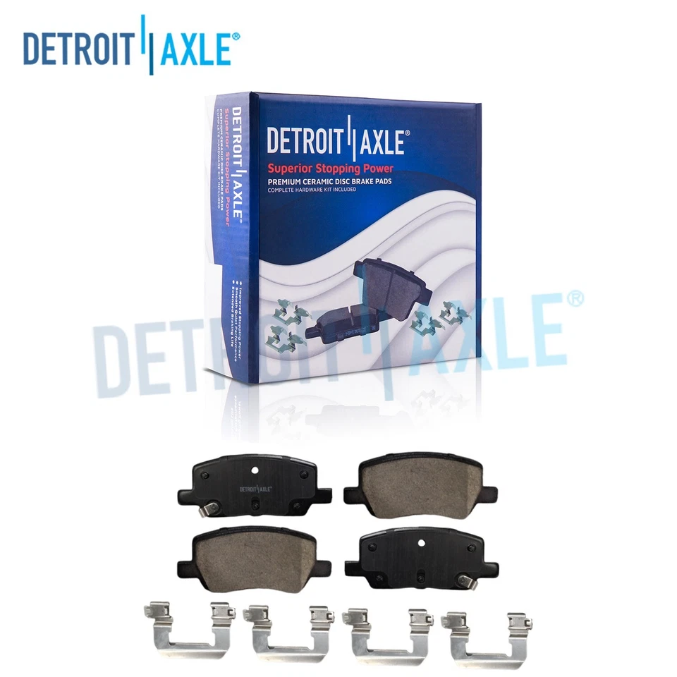 Pair Rear Ceramic Brake Pads for 2017 2018 2019 Tesla Model 3 Model S Model X - Image 1 of 4