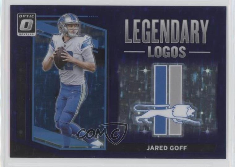 2021 Panini Donruss Optic Legendary Logos Purple Stars Prizm /25 Jared Goff