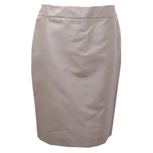 7648AE gonna donna ARMANI COLLEZIONI silk/cotton grey skirt woman - Picture 1 of 4
