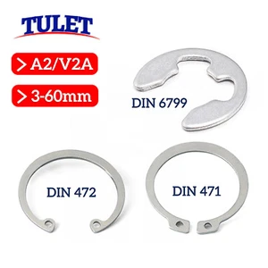 Anillo de seguridad DIN 471 / 472 / 6799 anillo explosivo anillos Seegering acero inoxidable V2A - Imagen 1 de 109