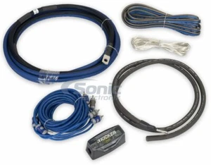 Kicker 4 Gauge Amp Kit Complete 4 AWG OFC Copper Amplifier Install Wire - 46CK4 - Picture 1 of 8