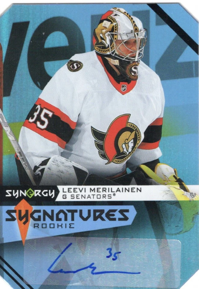 Leevi Merilainen 2023-24 Upper Deck Synergy Sygnatures Rookie Auto #S-LM Senator - Image 1 of 1