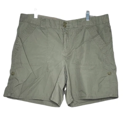 Pantalones Cortos Tommy Hilfiger Ligeros Roll Tab Olive Talla 12 Foto 1 de 4