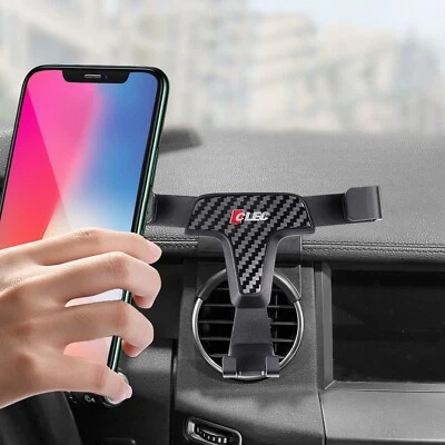 Soporte de teléfono ABS de fibra de carbono para automóvil con ventilación de aire para Land Rover Discovery 4 LR4 10-16 Foto 1 de 4