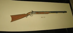 Seltene limitierte Auflage Lithographie signiert von A. Nevin-Hawkins Gewehr, 39" x 14,8" - Bild 1 von 8