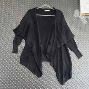 Old Navy Black Open Cardigan Sweater Casual Wear Cotton Blend Women's Size Small - Picture 1 of 8