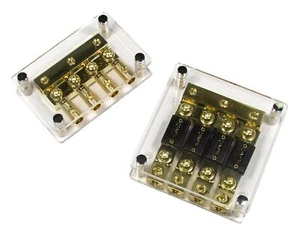 ESX DFD 3/4G 2-teiliges Set Maxi ANL Sicherungshalter und Masseverteiler - Picture 1 of 3