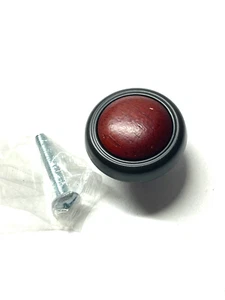 Perilla de cajón de 1,25" de bronce envejecido y cereza 2 piezas - Imagen 1 de 2