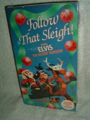 Follow That Sleigh! VHS 1990 Elvis The Rockin' Reindeer Santa Claus New Sealed Foto 1 de 4