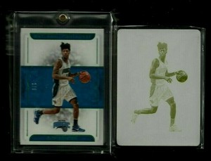Elfrid Payton 2016-17 National Treasures EMERALD & Printing Plate #1/1 LOT Magic