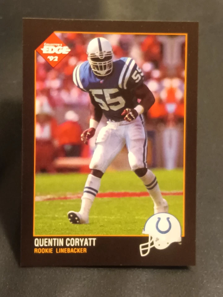1992 Collector's Edge ⭐Limited Print #050953⭐#223 Quentin Coryatt (RC) Colts - Image 1 of 2