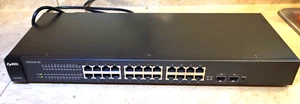 ZyXEL Gs1510-24 24-port Managed Gigabit Switch With Rackmount Brackets & Cord - Picture 1 of 9