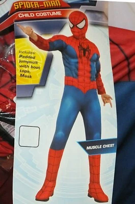 Ultimate Spiderman Disfraz Muscular Rojo y Azul Niño Pequeño 4-6 Nuevo 3-4 años  Foto 1 de 2