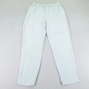 Diane Von Furstenberg Pants Womens Medium Light Blue Flowy Lightweight Silk ^ - Picture 1 of 15