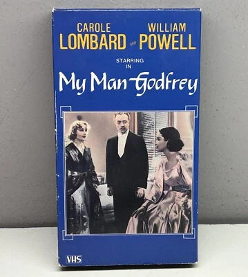 My Man Godfrey VHS Video Tape Full Screen William Powell Carole Lombard Goodtime - Image 1 of 4